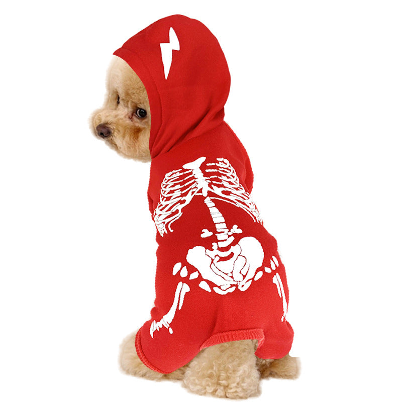 Glow-in-the-Dark Skeleton Dog Costume