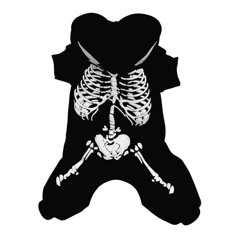 Glow-in-the-Dark Skeleton Dog Costume